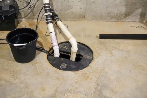 Interior Basement Drainage in Holland